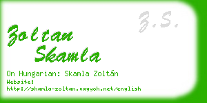 zoltan skamla business card