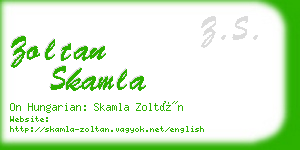 zoltan skamla business card